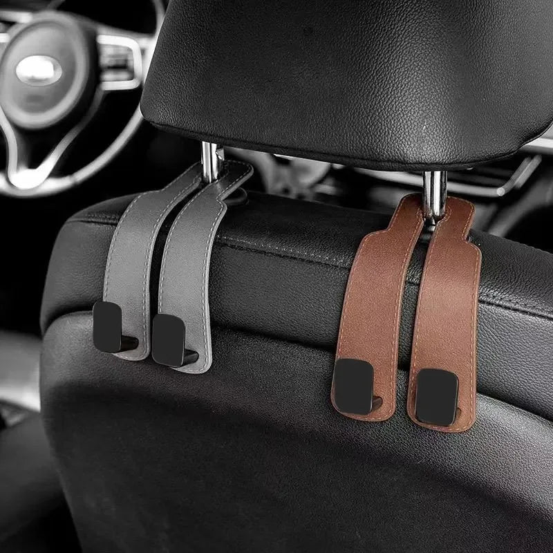 Car Headrest Hooks Hanger for Bags Seat Back Organizer Holder Clips
