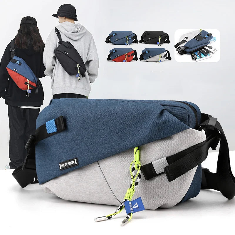 High Quality Nylon Panelled Waist Packs New Brand Unisex Chest