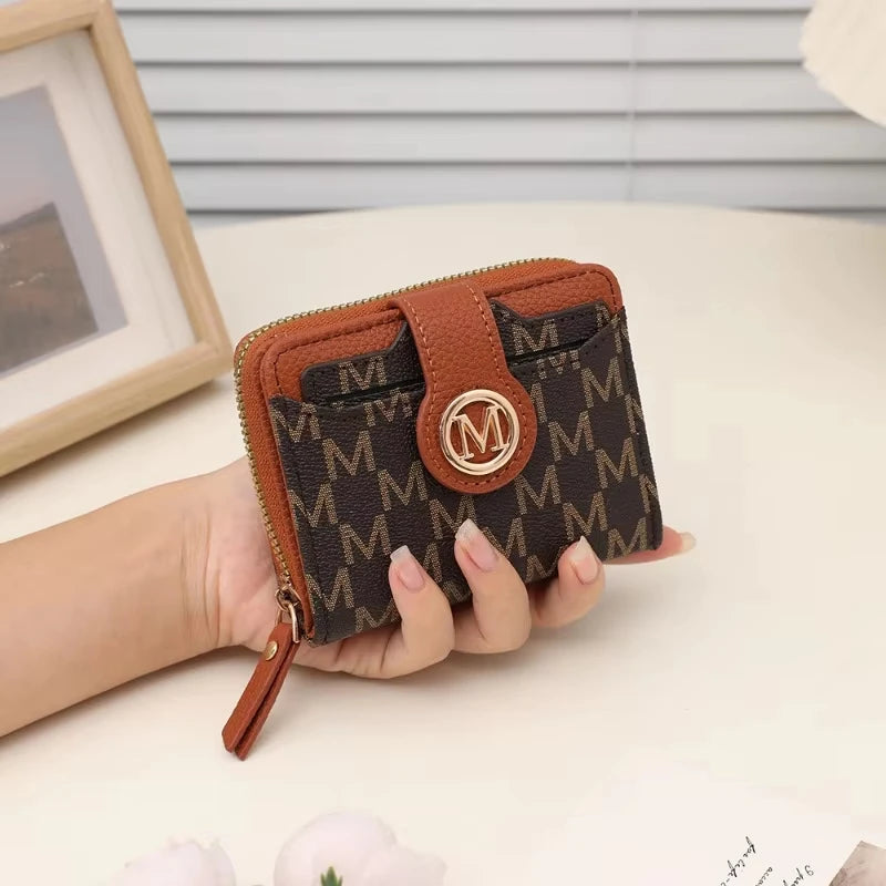 Women's Wallet for Multiple Card Slots, Cash Pocket, Retro Style Mini