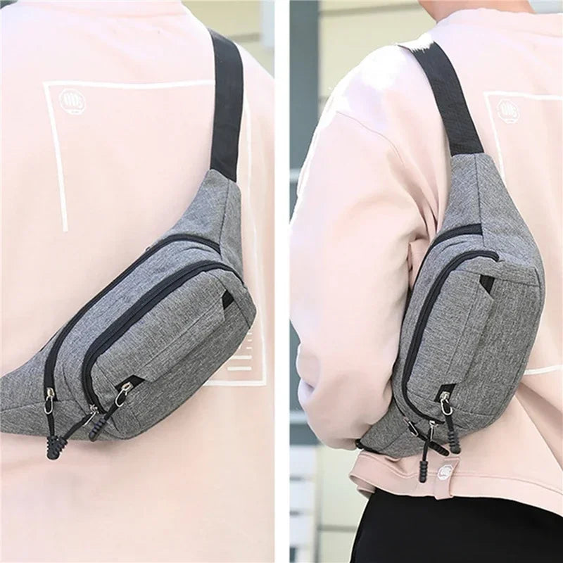 Mobile Waist Bag for Men Women Multifunctional Large Capacity