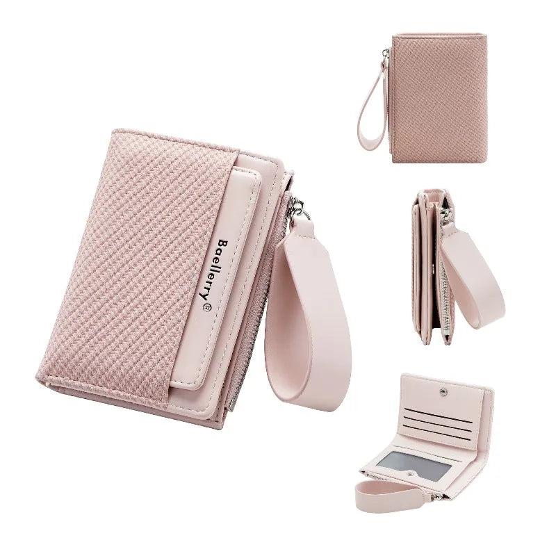 Baellerry Fashion Zipper Wallets Buckle Coin Purse Hand Women's Short