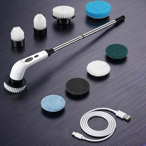 Household Cordless Spin Scrubber Multipurpose Cleaning Brush  Kitchen