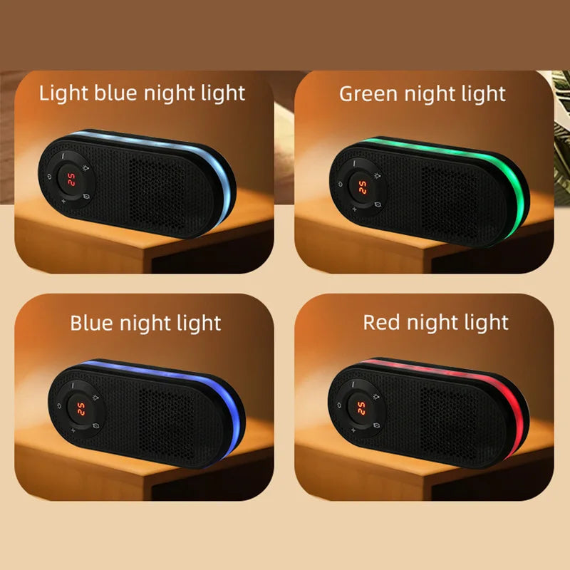 Wall Mounted Space Heater with Night Light Small Quick Heat Remote LED