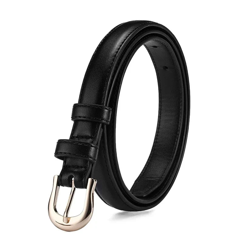 1pc Women's Belt Fashion Simple Versatile Thin Belt Authentic High