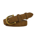 Women Luxury Design Suede Leather Belt Casual Versatile Business Waist