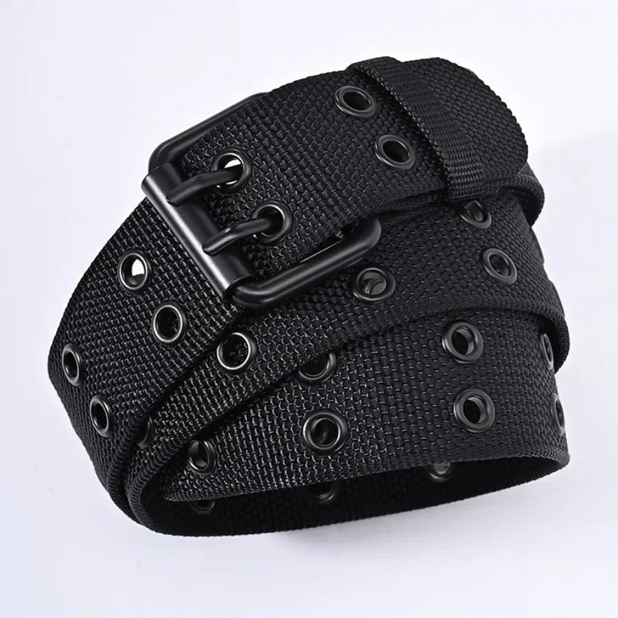 Big Size 120-140cm New Men Breathable Nylon Fabric Belt outdoor