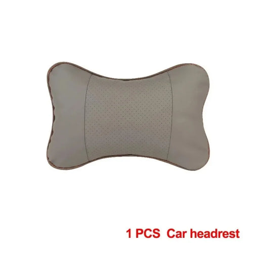Car Neck Pillows Both Side Pu Leather 1pcs Pack Headrest For Head support