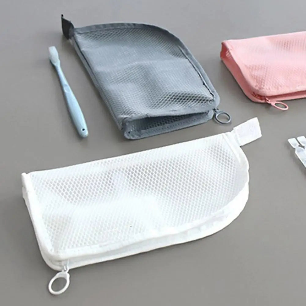 EVA Mesh Travel Toiletry Bag Stand‑up Cosmetic Organizer Bag Portable