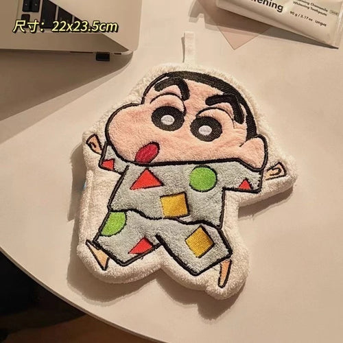 New Crayon Shin-chan Anime Cartoon Hand Towel Cute Hanging Style Super