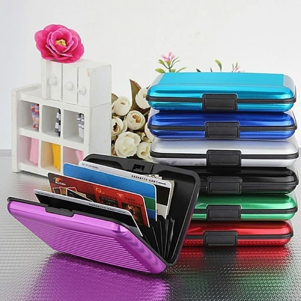 Credit Card Holder Wallet Metal Name Card Holder Waterproof Credit