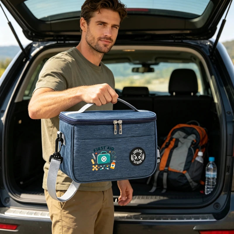 Large-Capacity First Aid Kit—Suitable for Multiple Scenarios: Home,