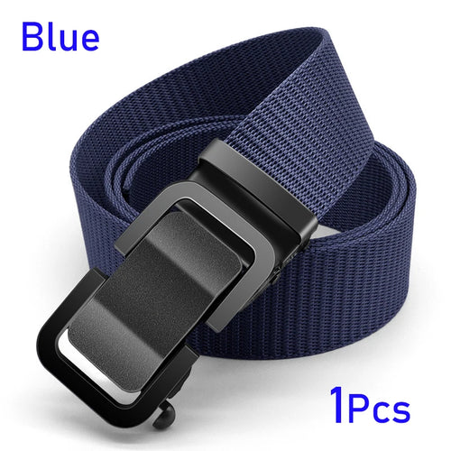 Men's Belt Tactical Full Metal Automatic Buckle Waist Belt Nylon