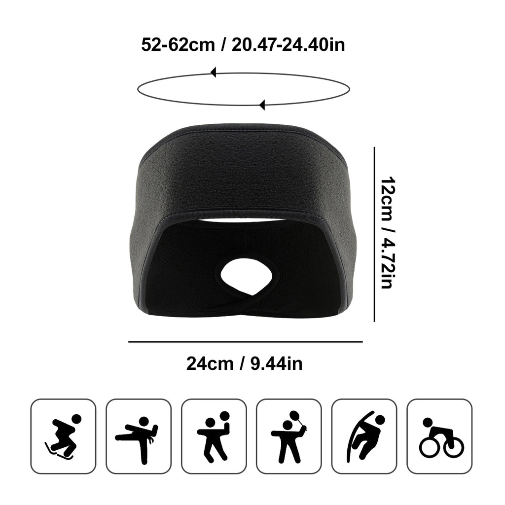 1pc Ponytail Headbands Winter Windproof Ear Warmer Running Headbands