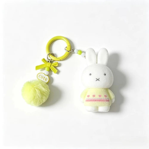 Miffy Cute Creative Fashion Plush Keychain Portable Decorative Rabbit