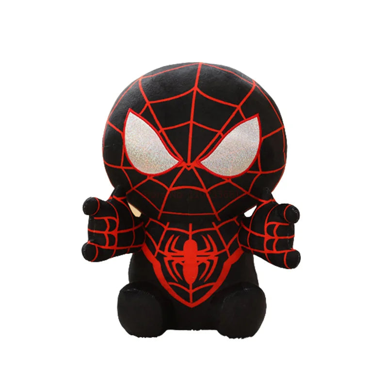 Hot Sels Anime Spider Man Plush Doll Kawaii Cute Cartoon Red Black