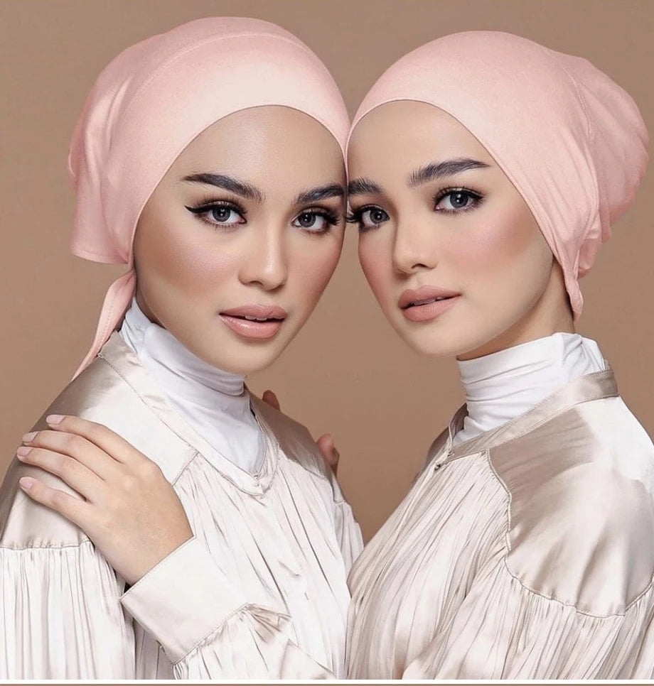Soft Modal Turban Hat – Inner Hijab Cap & Underscarf