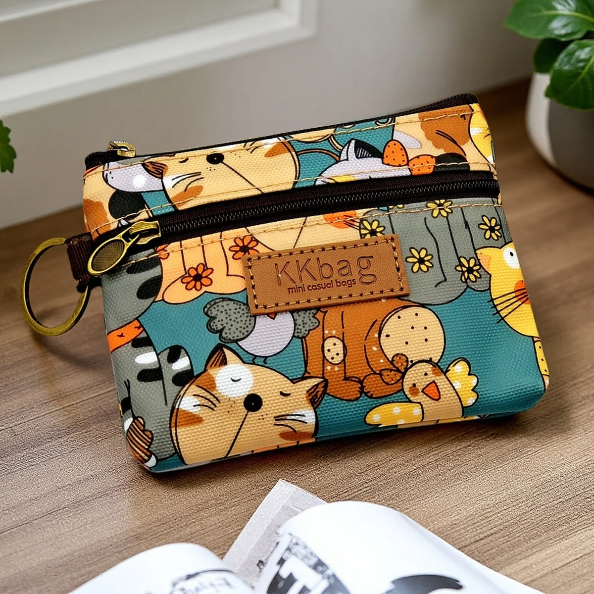 Cute Animals Wallet Zipper Purse Cartoon Small Coin Purse Lightweight