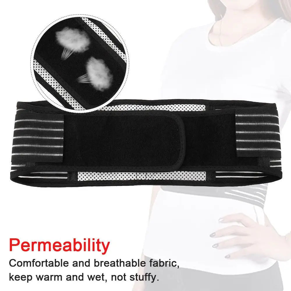 Self-Heating Waist Brace Belt – Adjustable Back & Lumbar Support