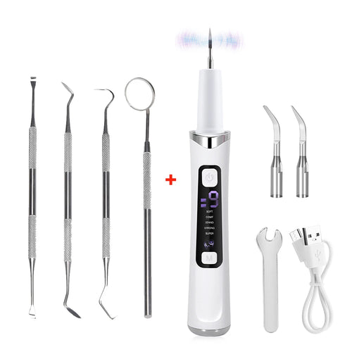 Electric Ultrasonic Dental Scaler 5 Modes Calculus Oral Tartar Remover