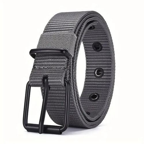 1pc Mens Durable Nylon Canvas Belt - Heavy-Duty Tactical Work Belt