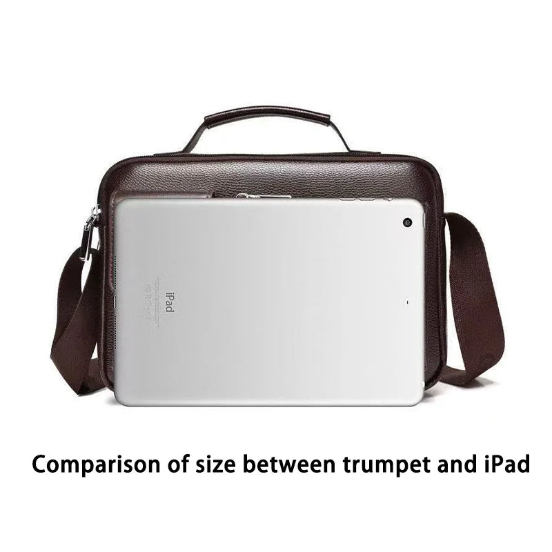 Men's Retro Messenger Bag with Waterproof Design, Large Capacity