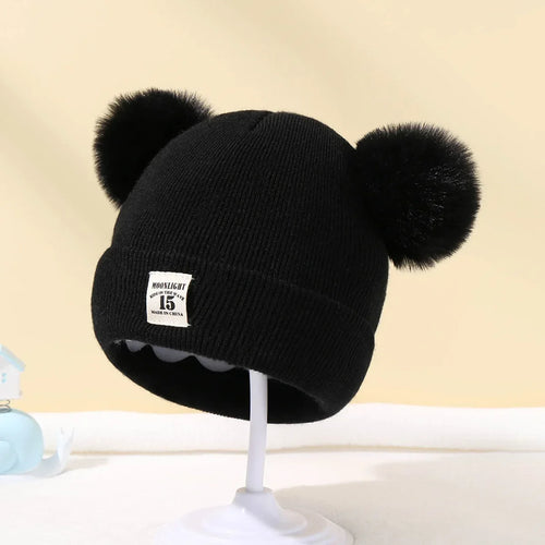 Children's Caps Baby Wool Hat Children's Thick Hats Warm Earmuff