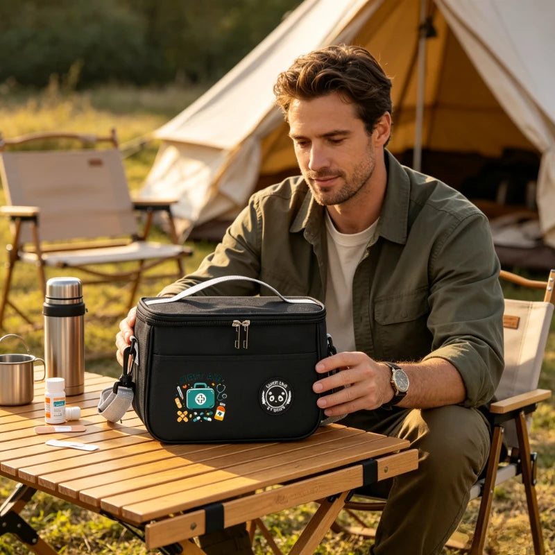 Large-Capacity First Aid Kit—Suitable for Multiple Scenarios: Home,