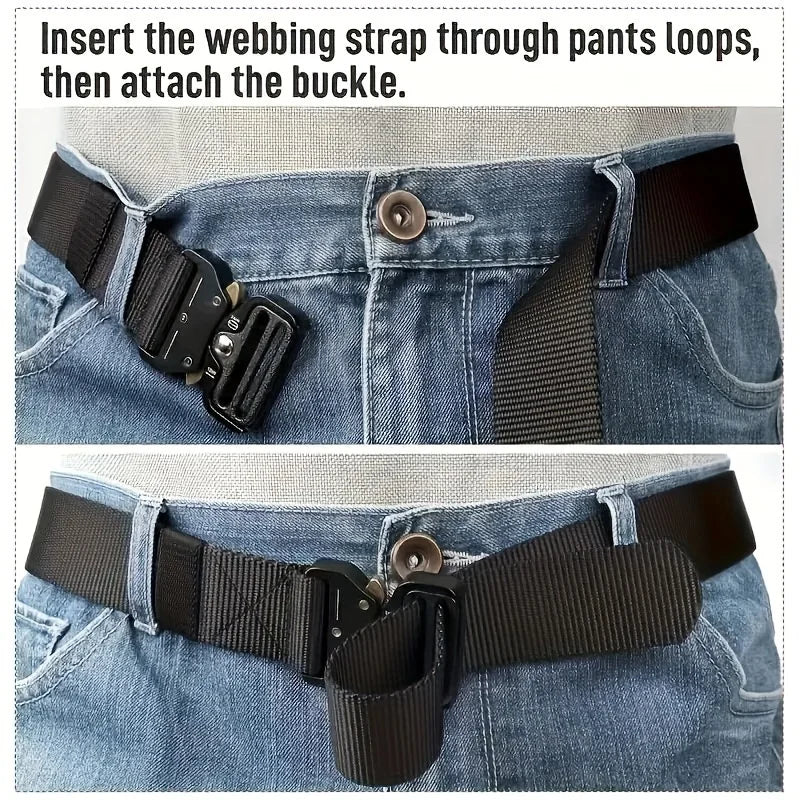 Men's Belt Outdoor Hunting Tactical Mens Belt Multifunctional Combat