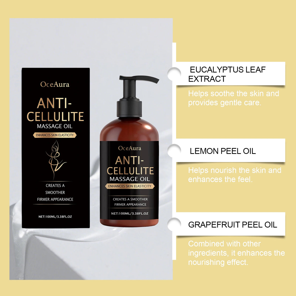 Nourishing Body Massage Oil Hydrating Lightweight Non Greasy for Dry
