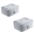 1/2pcs Inflatable Travel Foot Rest Pillow Adjustable Height Airplane