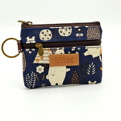 Cute Animals Wallet Zipper Purse Cartoon Small Coin Purse Lightweight