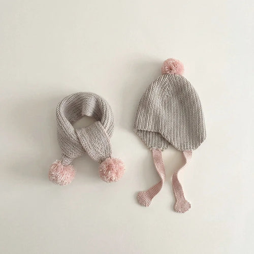 MILANCEL Children's Hat and Scarf Set 2-6T Winter Warm Kids' Scarves