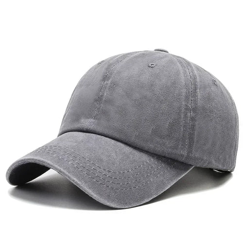 Women Men Cotton  Fashion Snapback Solid Baseball Cap Autum Winter Hat