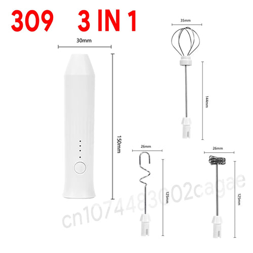 Electric Coffee Milk Foaming Mixer Coffee Creamer Whisk Handheld Egg