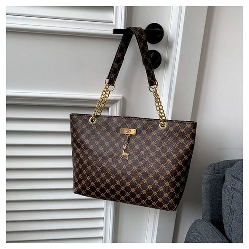 Women Luxury Design Tote Bag Large Capacity Handbag Printing Shoulder