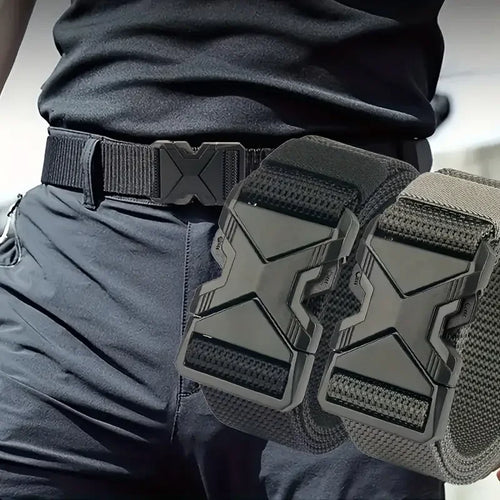 2PC Men Belt Army Outdoor Hunting Tactical Outdoor Mountaineering