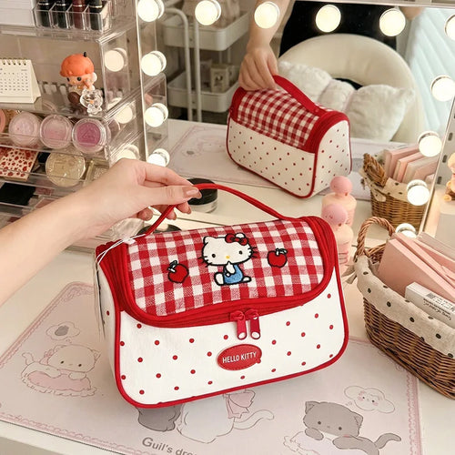 Hello Kitty Cosmetic Bag Large Capacity Travel Makeup Organizer with