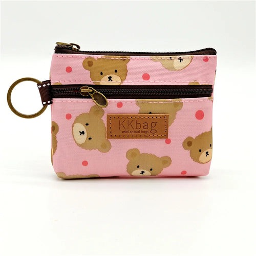 Cute Animals Wallet Zipper Purse Cartoon Small Coin Purse Lightweight
