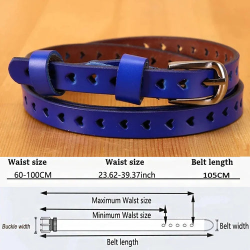 Belts for Women Genuine Leather Skiny Designer Belts Fashion Casual