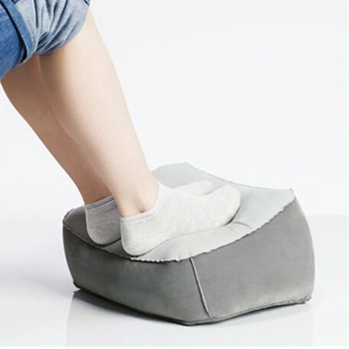 Inflatable Footrest Pillow PVC Foot Rest Air Pillow Cushion for Travel
