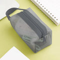 Mini Clear Nylon Mesh Cosmetic Bags Cute Women Small Lipstick Makeup