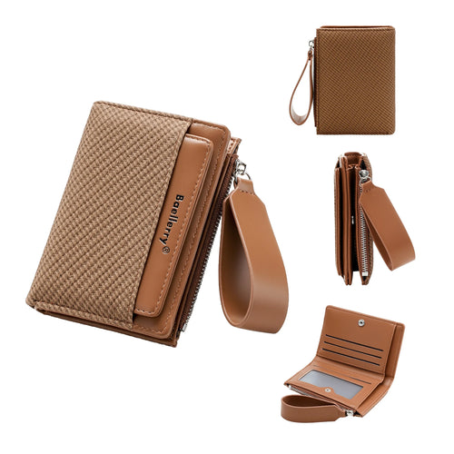 Baellerry Fashion Zipper Wallets Buckle Coin Purse Hand Women's Short