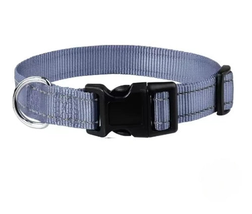 Reflective Dog Collar Strap with Adjustable Safety Nylon Pet Collar