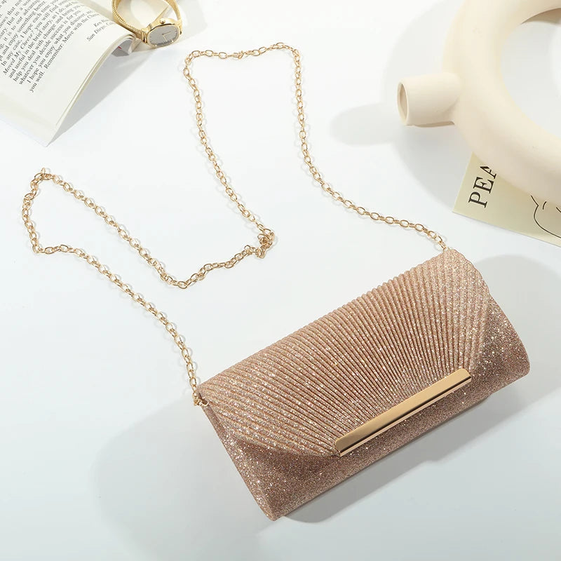 Fashion Elegant Clutch Bag New Hot Selling Chain Dinner Bag Bride