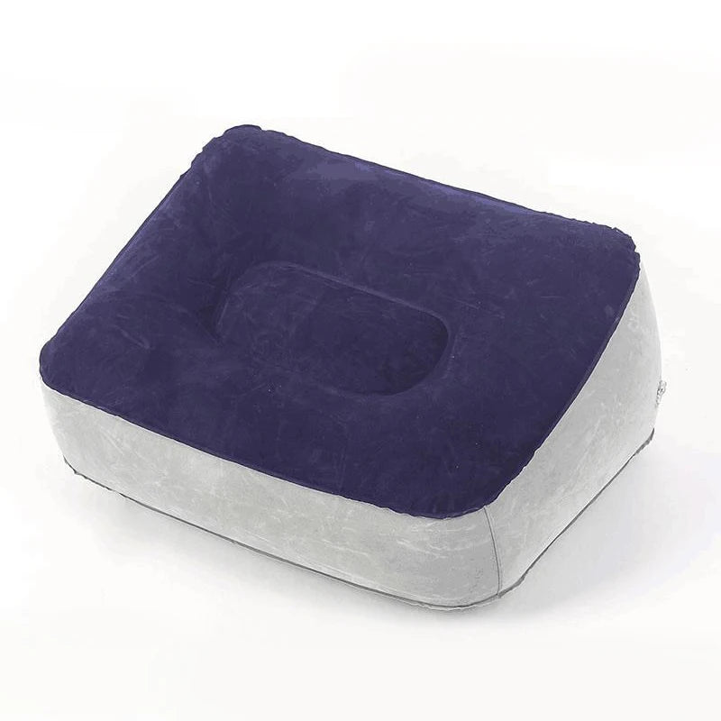 Inflatable Footrest Pillow PVC Foot Rest Air Pillow Cushion for Travel
