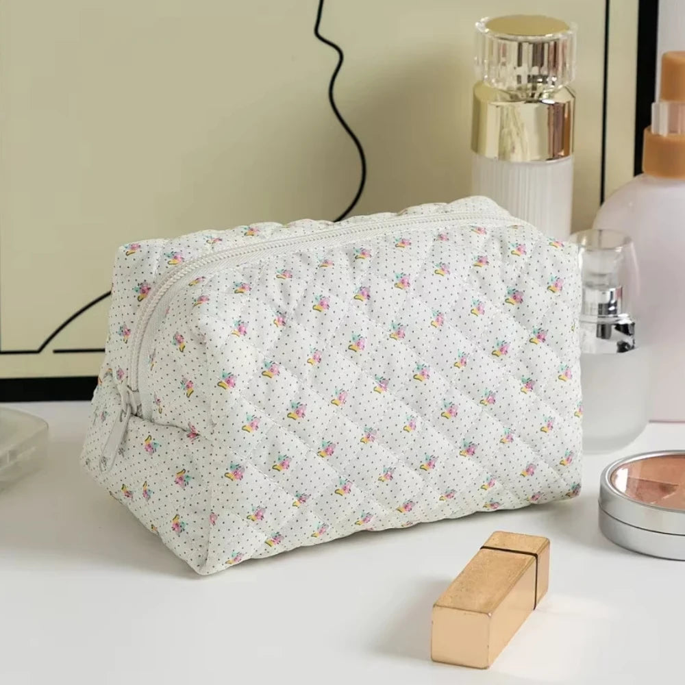 Floral Printed Lipstick Storage Makeup Bag Women's Cosmetic Bag Beauty