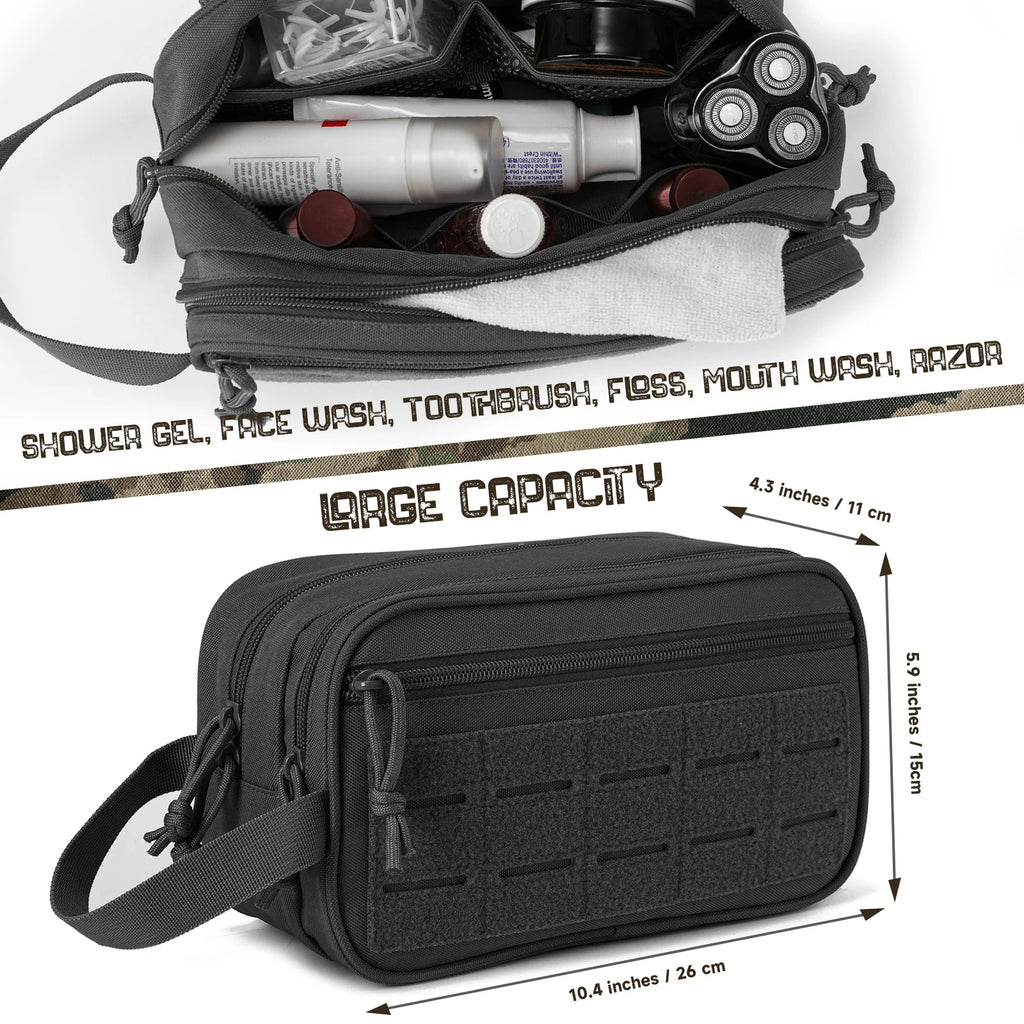 Tactical Toiletry Bag For Men Hygiene Bag Mens Shaving Kit Travel