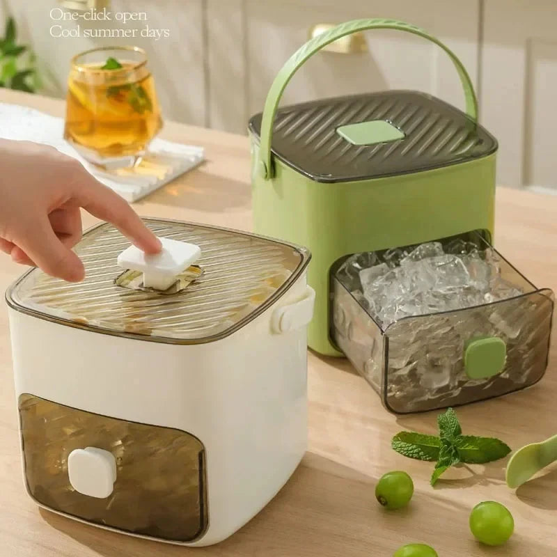 48-Compartment Reusable Ice Cube Tray with Press Release