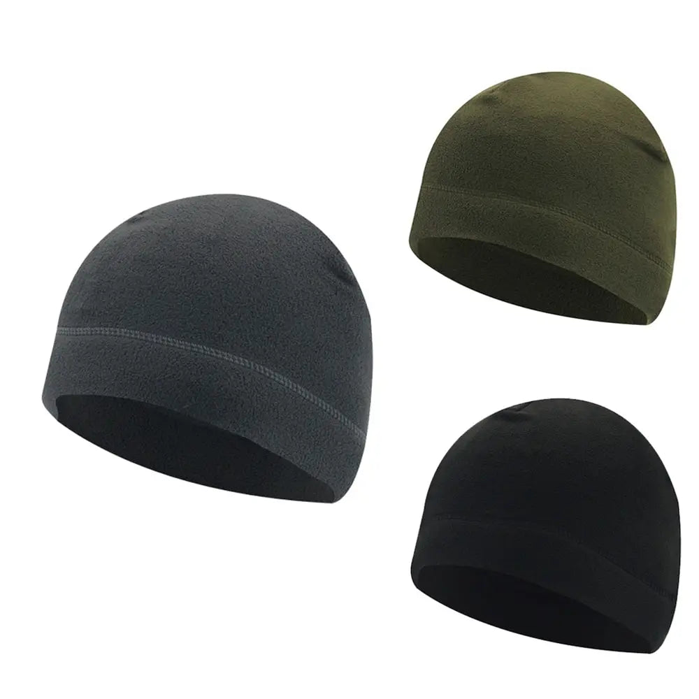 1PC Warm Winter Skull Cap Soft Polar Fleece Hat Thick Windproof Cap