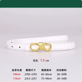 Ladies' Leather Belt with a Personalised Knot Dress and Trousers with